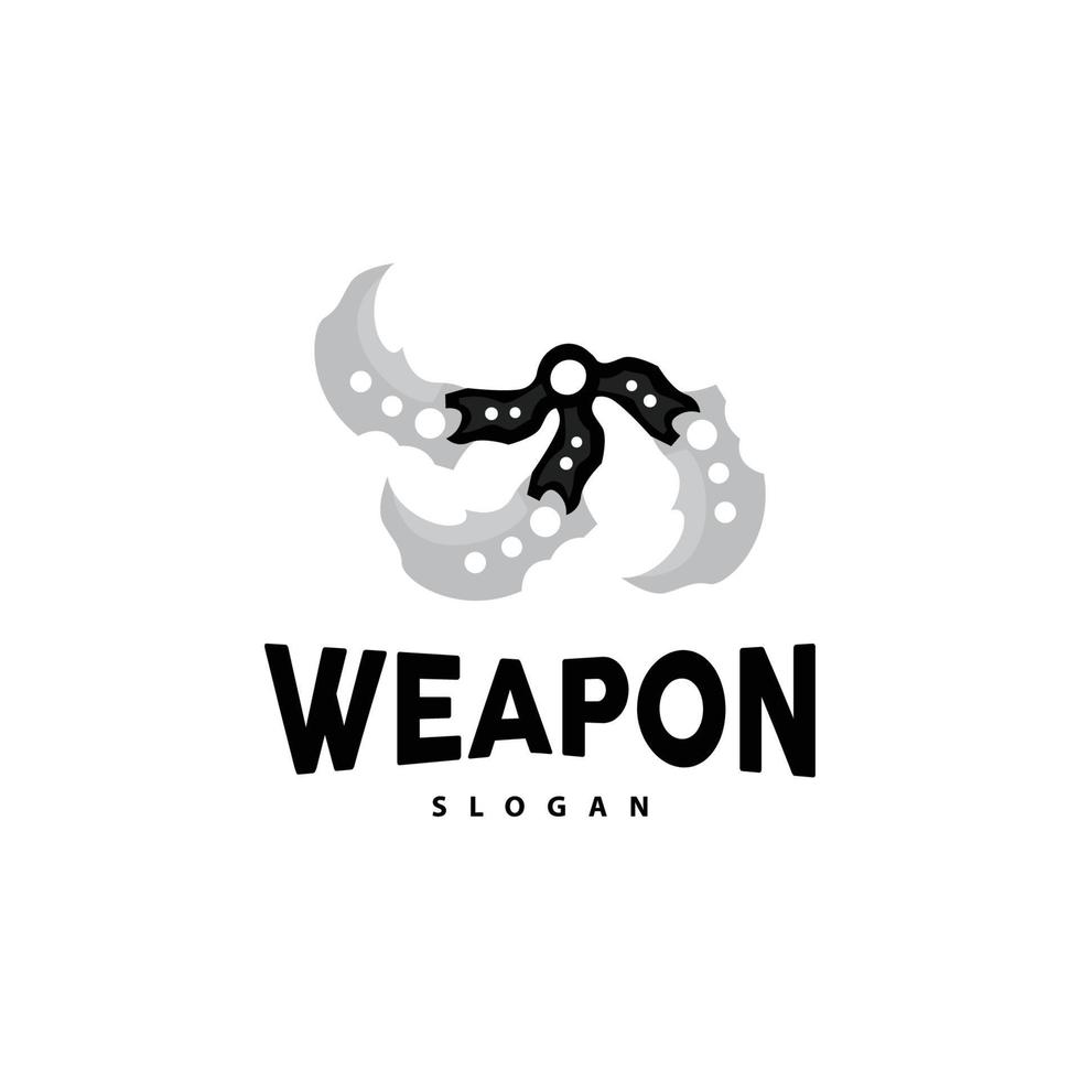 Kerambit Logo, Indonesia Fighting Weapon Vector, Ninja Fighting Tool Simple Design, Template Illustration Symbol Icon vector