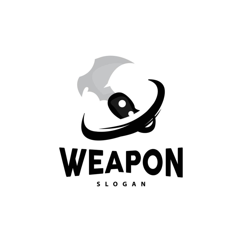 Kerambit Logo, Indonesia Fighting Weapon Vector, Ninja Fighting Tool Simple Design, Template Illustration Symbol Icon vector