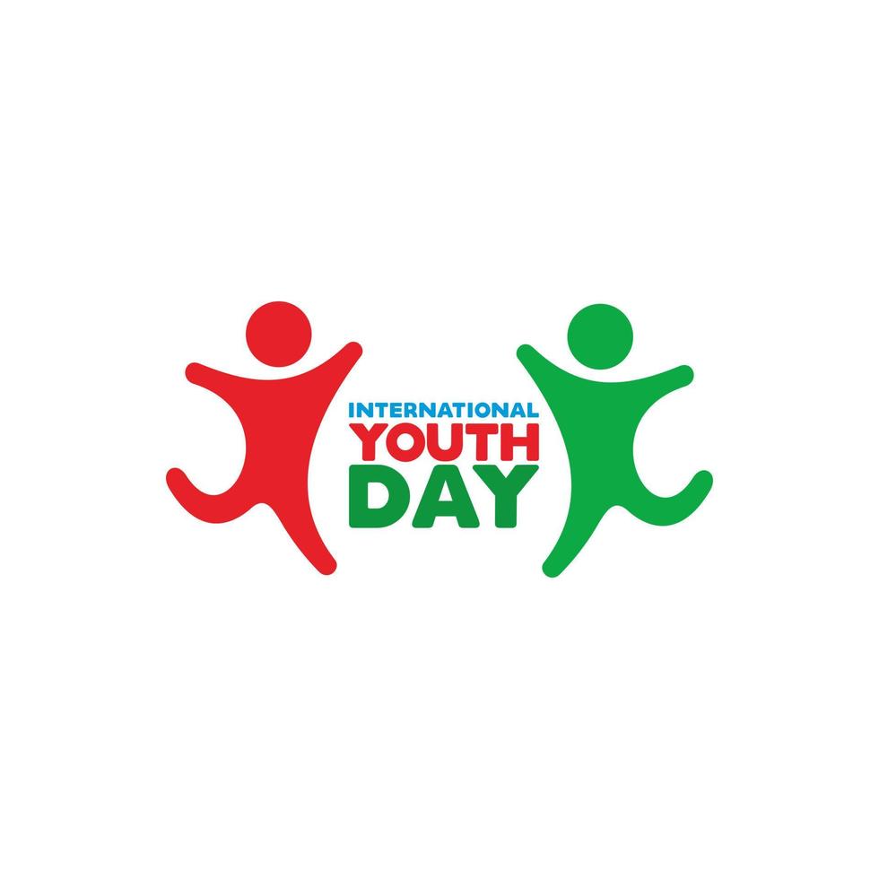 Youth Day for banner, brochure, flyer, greeting, invitation card vector