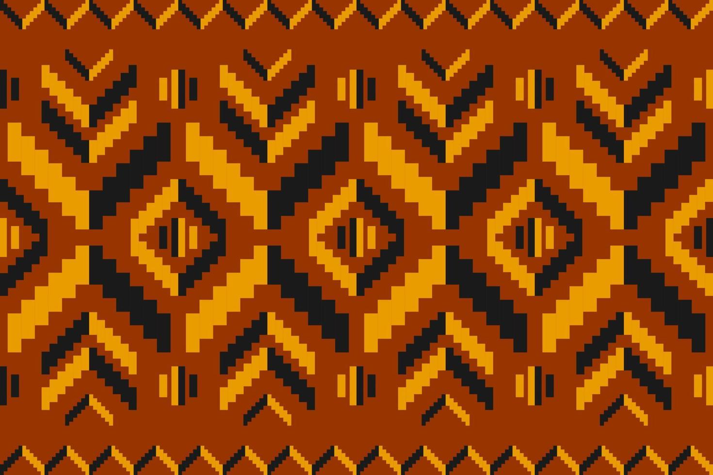 naranja alfombra tribal modelo Arte. geométrico étnico sin costura modelo tradicional. americano, mexicano estilo. vector