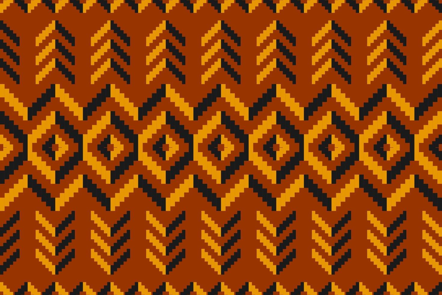 geométrico étnico sin costura modelo tradicional. americano, mexicano estilo. naranja alfombra tribal modelo Arte. vector