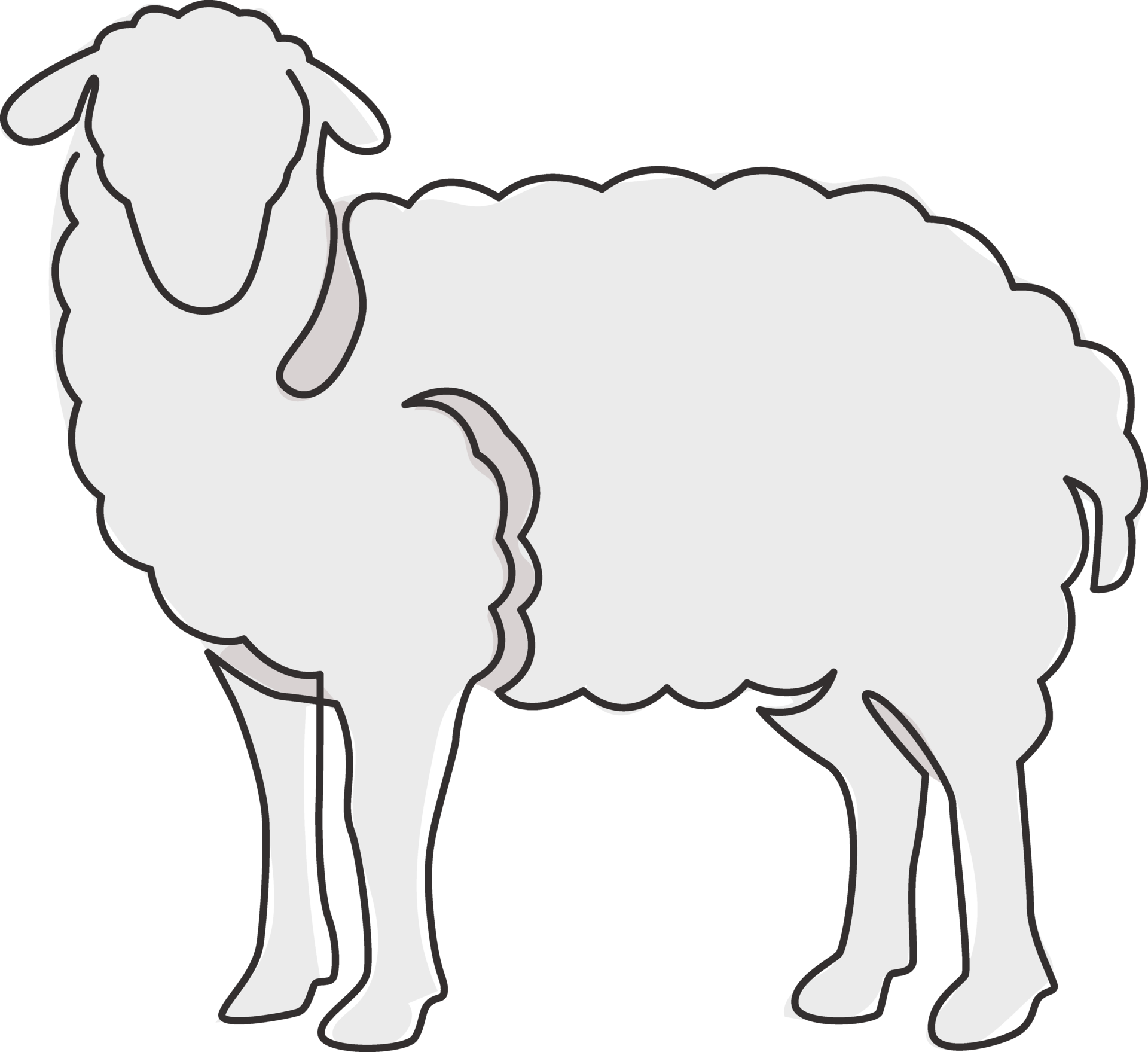One Continuous Line Drawing Of Funny Cute Sheep For Livestock Logo one-continuous-line-drawing-of-funny-cute-sheep-for-livestock-logo