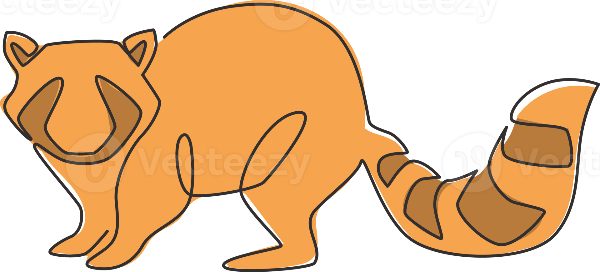 Free n Enkele Lijntekening Van Mooie Grappige Wasbeer Voor Logo free-n-enkele-lijntekening-van-mooie-grappige-wasbeer-voor-logo
