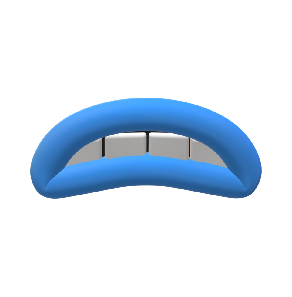 Half  open Mouth with Teeth on a Transparent Background png