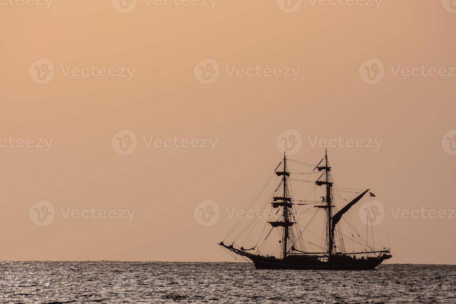 A boat on the sea photo