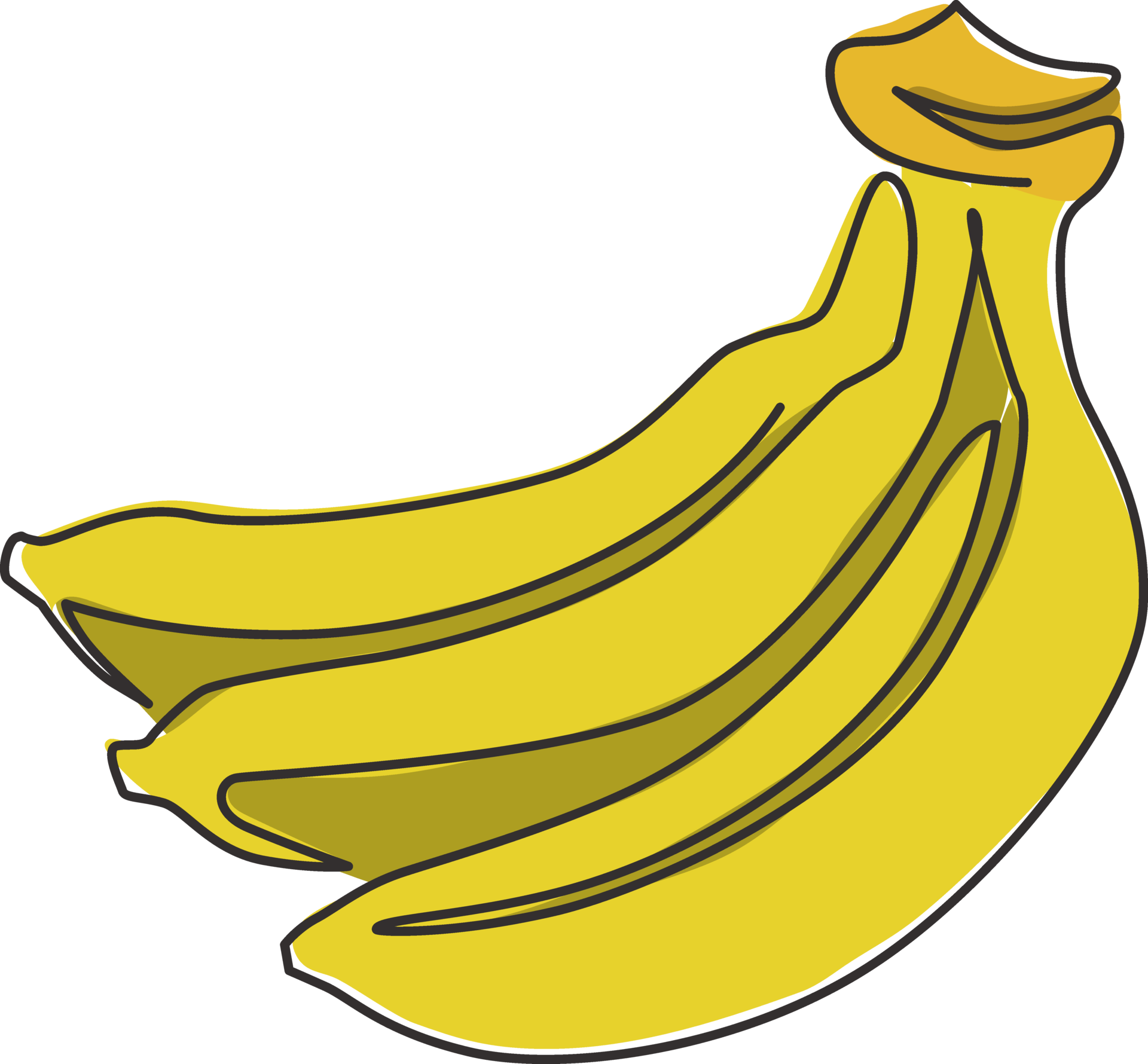 https://static.vecteezy.com/system/resources/previews/022/613/484/original/single-continuous-line-drawing-whole-bunch-healthy-organic-bananas-for-orchard-logo-fresh-summer-tropical-fruitage-concept-fruit-garden-icon-modern-one-line-draw-design-graphic-vector-illustration-png.png