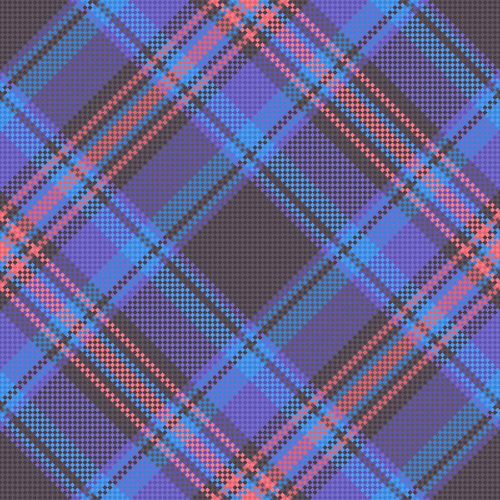 Check textile background. Texture pattern vector. Seamless tartan plaid fabric. vector