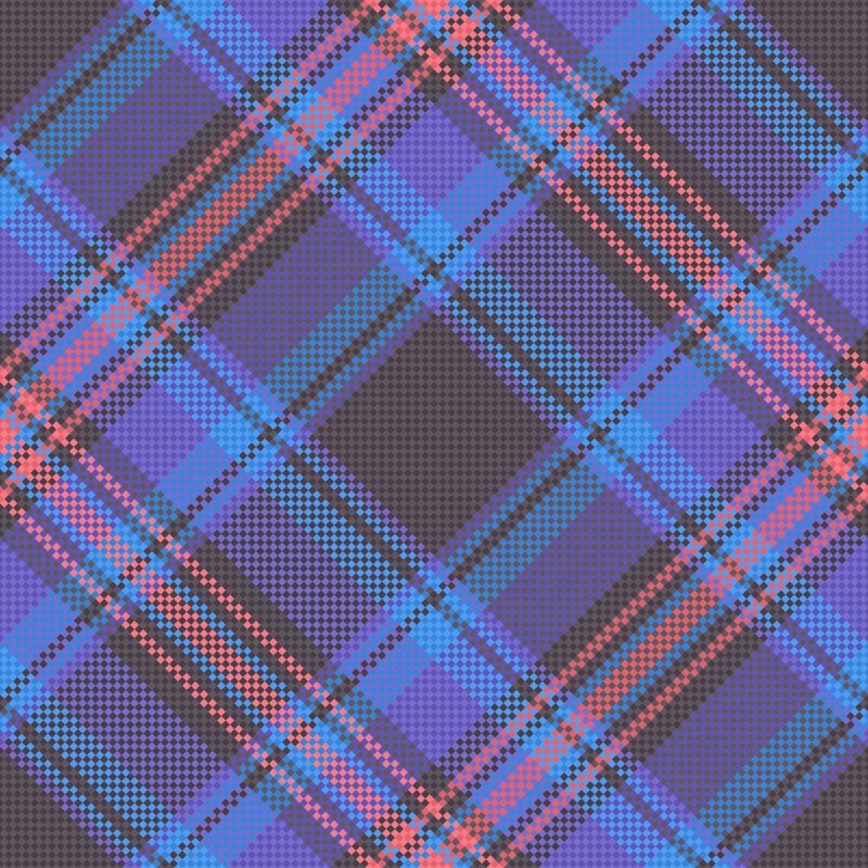 Check textile background. Texture pattern vector. Seamless tartan plaid fabric. vector