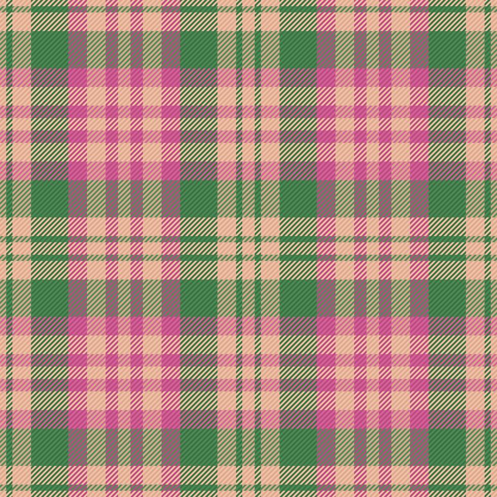 Texture check background. Textile vector plaid. Seamless fabric tartan pattern.