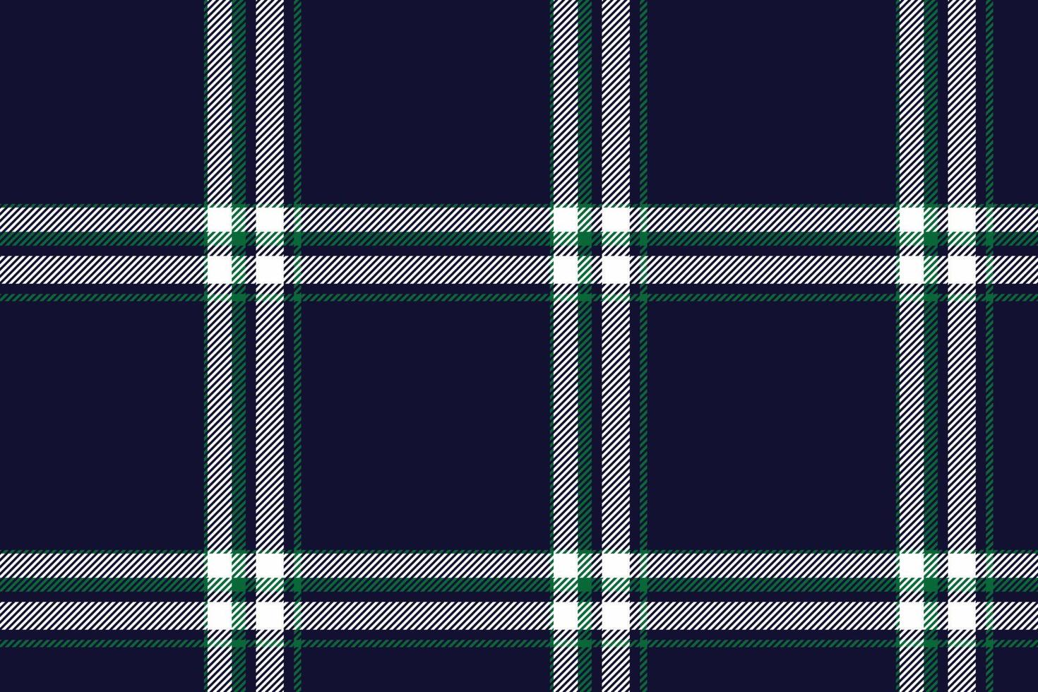 Plaid background, check seamless pattern in blue. Vector fabric texture for textile print, wrapping paper, gift card or wallpaper.