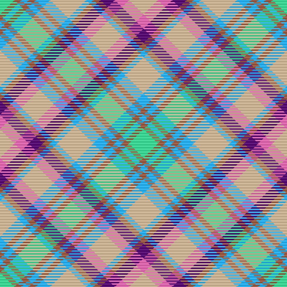 Texture check seamless. Fabric background vector. Tartan textile plaid pattern. vector