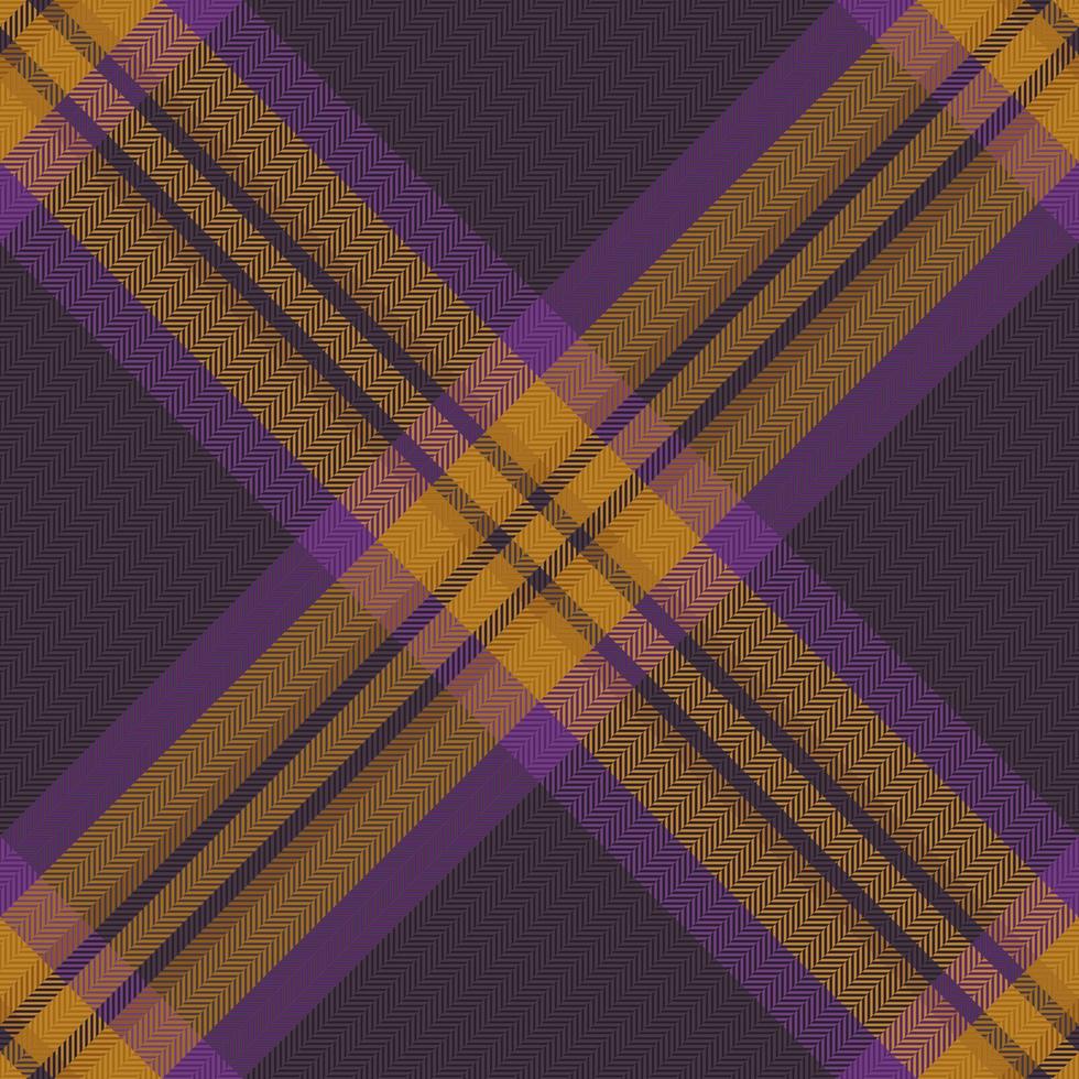 Vector fabric seamless. Textile plaid background. Tartan texture pattern check.