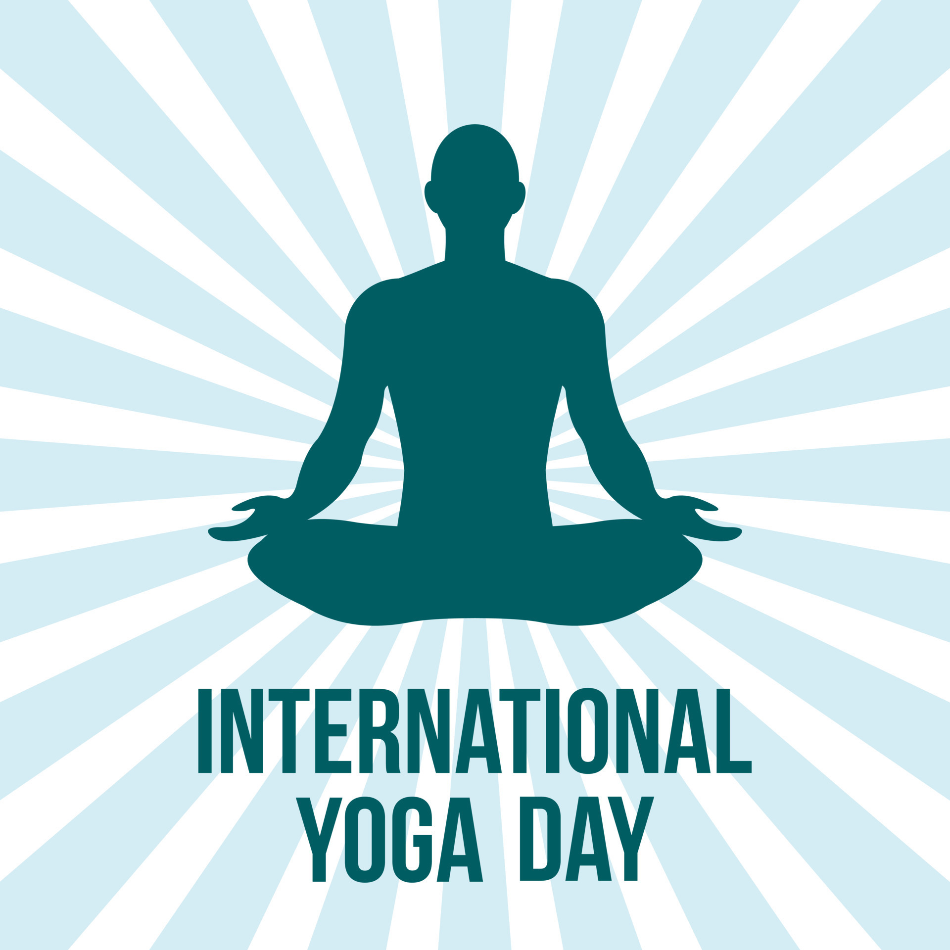 21 June Happy international yoga day banner or poster meditation