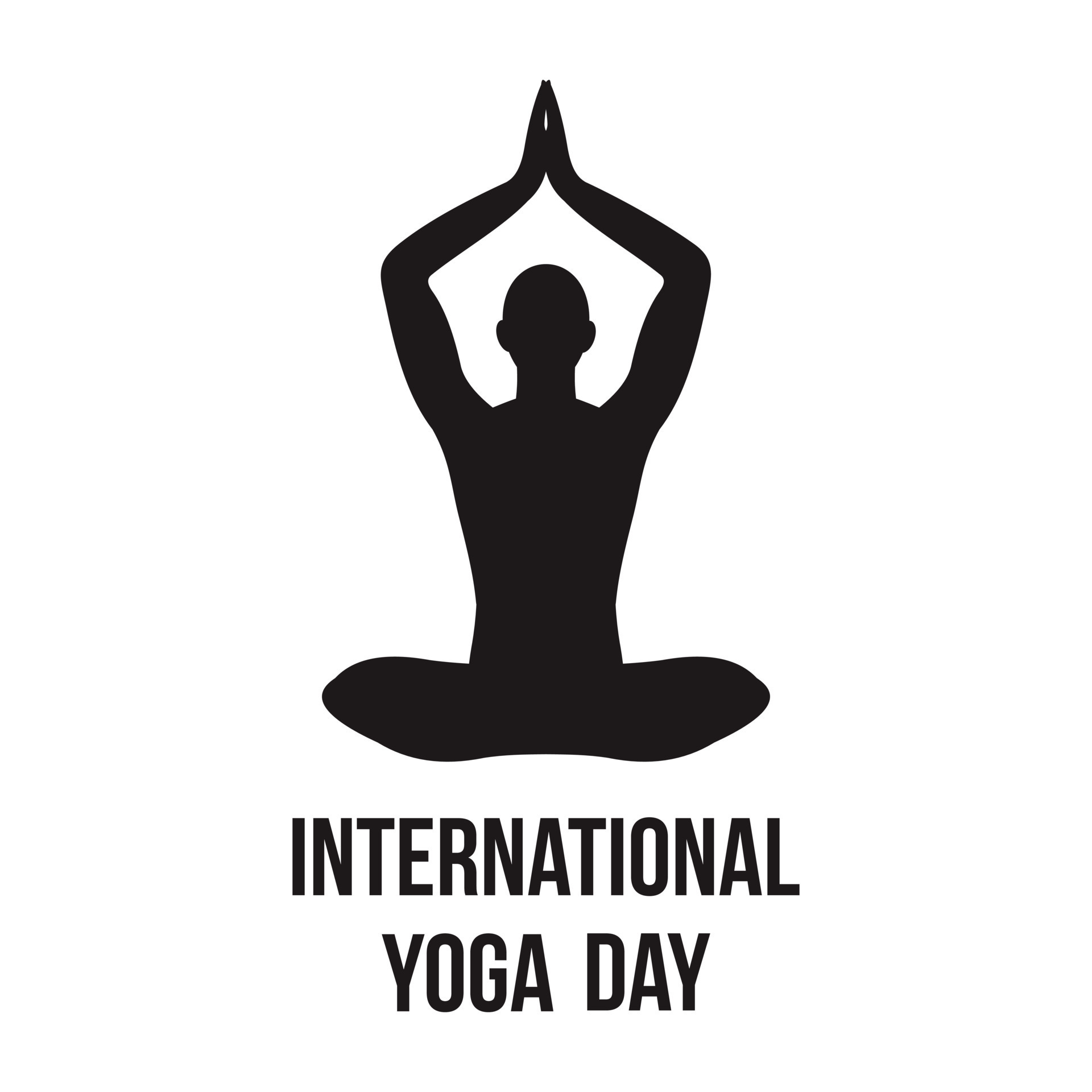 International Yoga Day June 21st celebrations of world yoga day vector