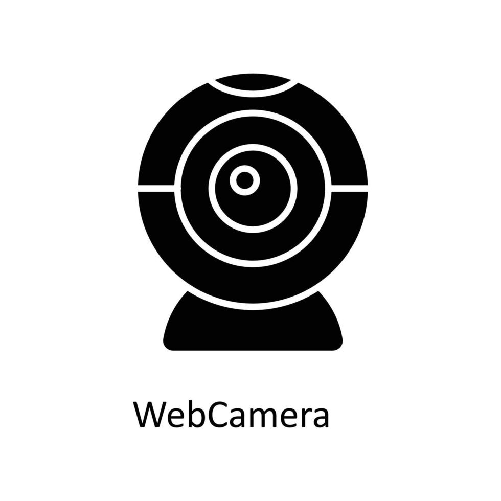 Web Camera  Vector  Solid Icons. Simple stock illustration stock