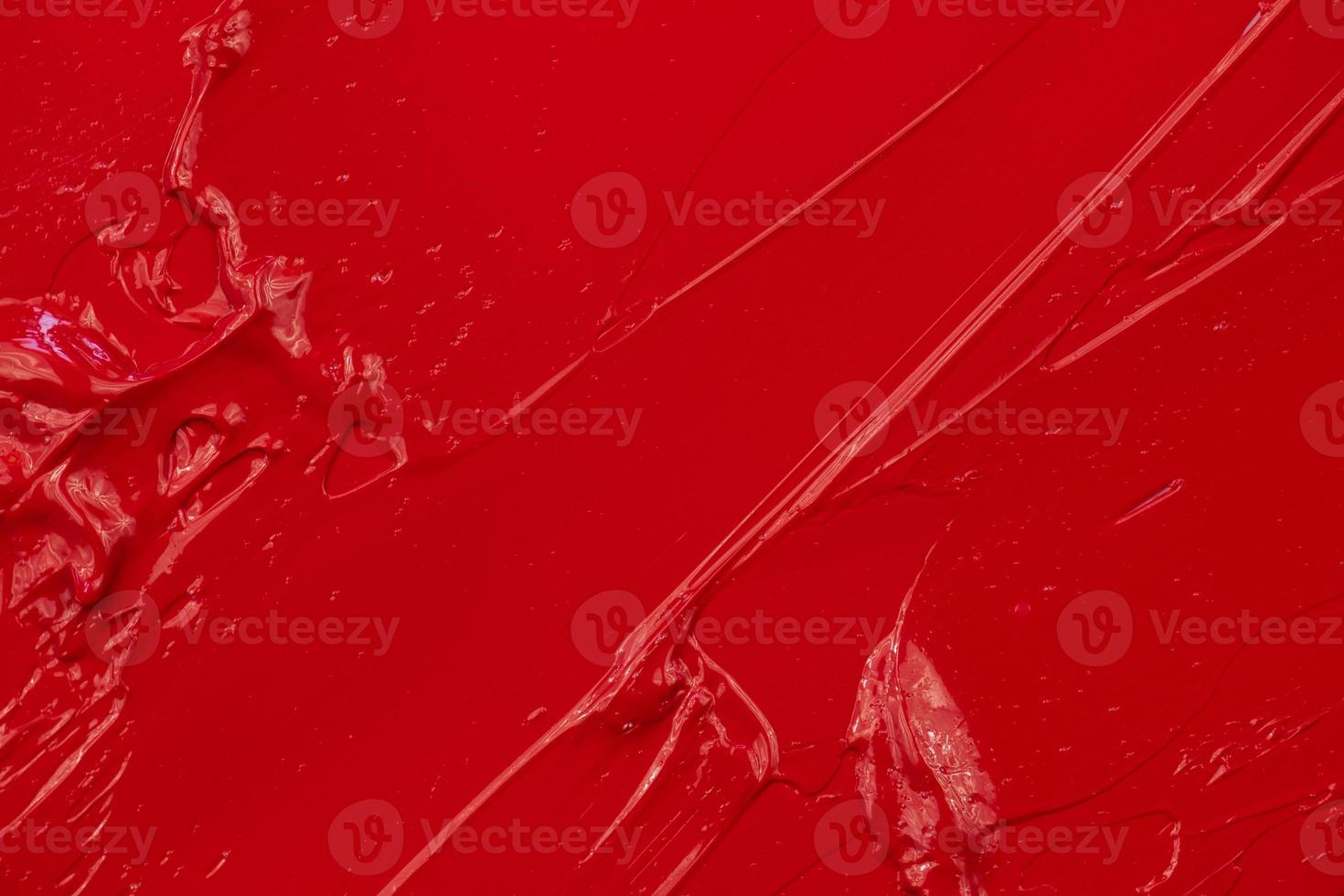 Abstract red acrylic paint texture background photo
