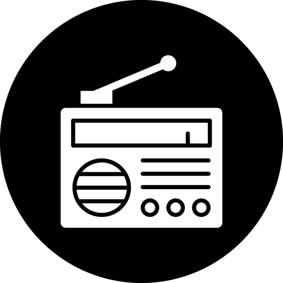 radio vector icono estilo