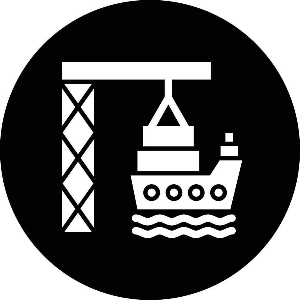 Puerto vector icono estilo