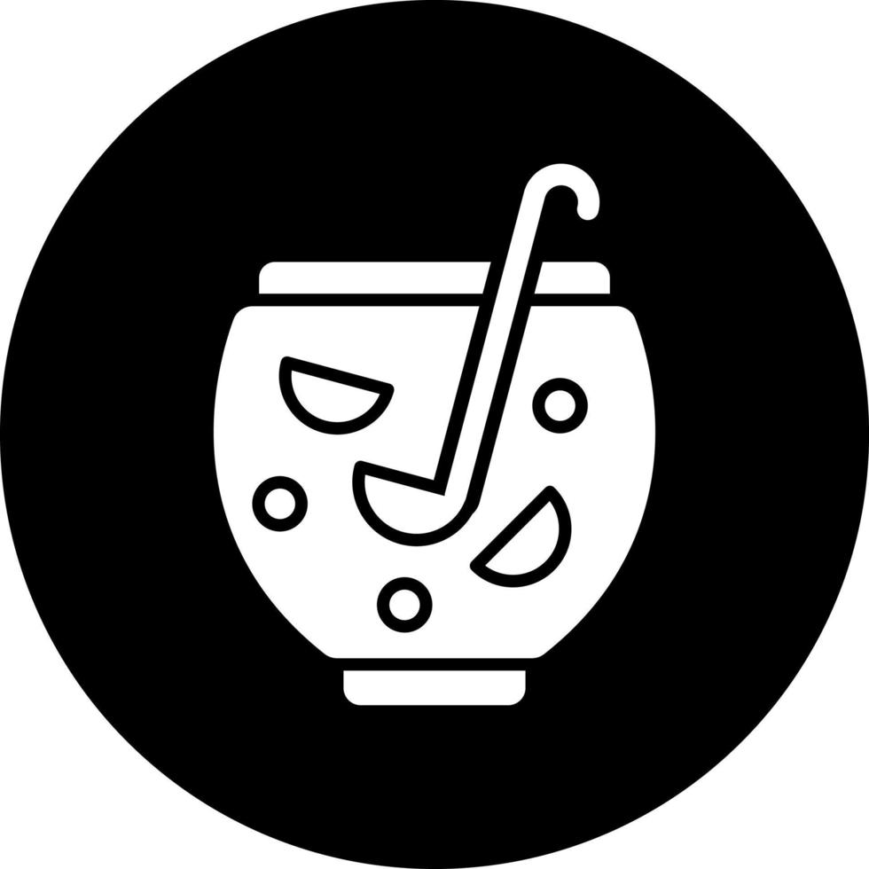 Punch Bowl Vector Icon Style