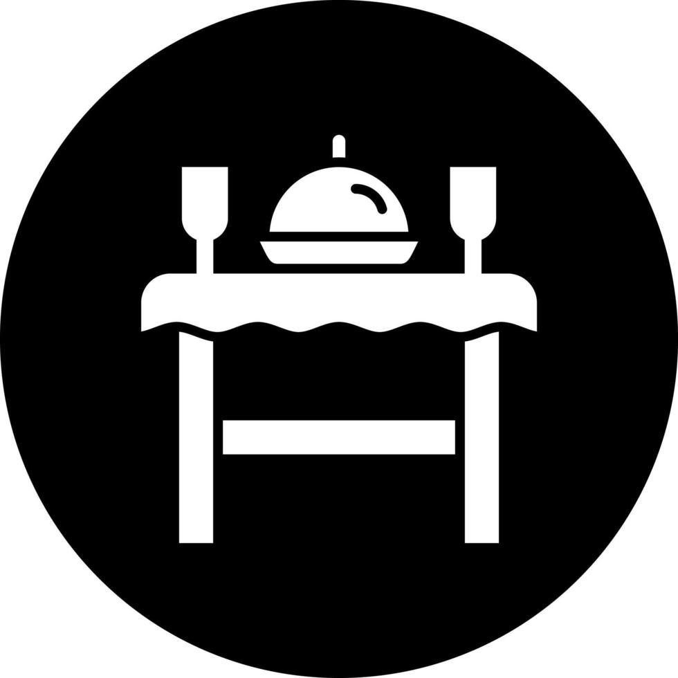 Dining Table Vector Icon Style