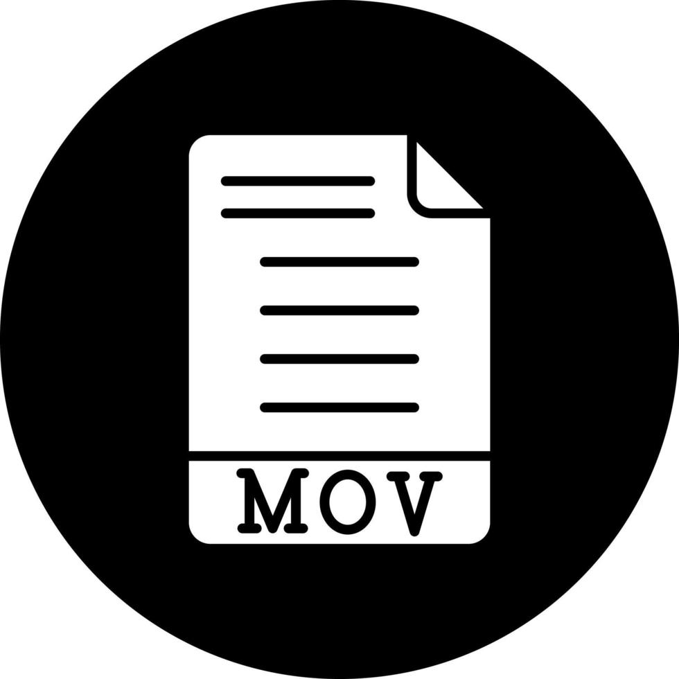 mov vector icono estilo