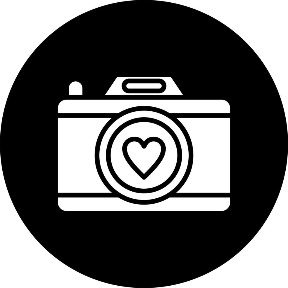 Wedding Camera Vector Icon Style