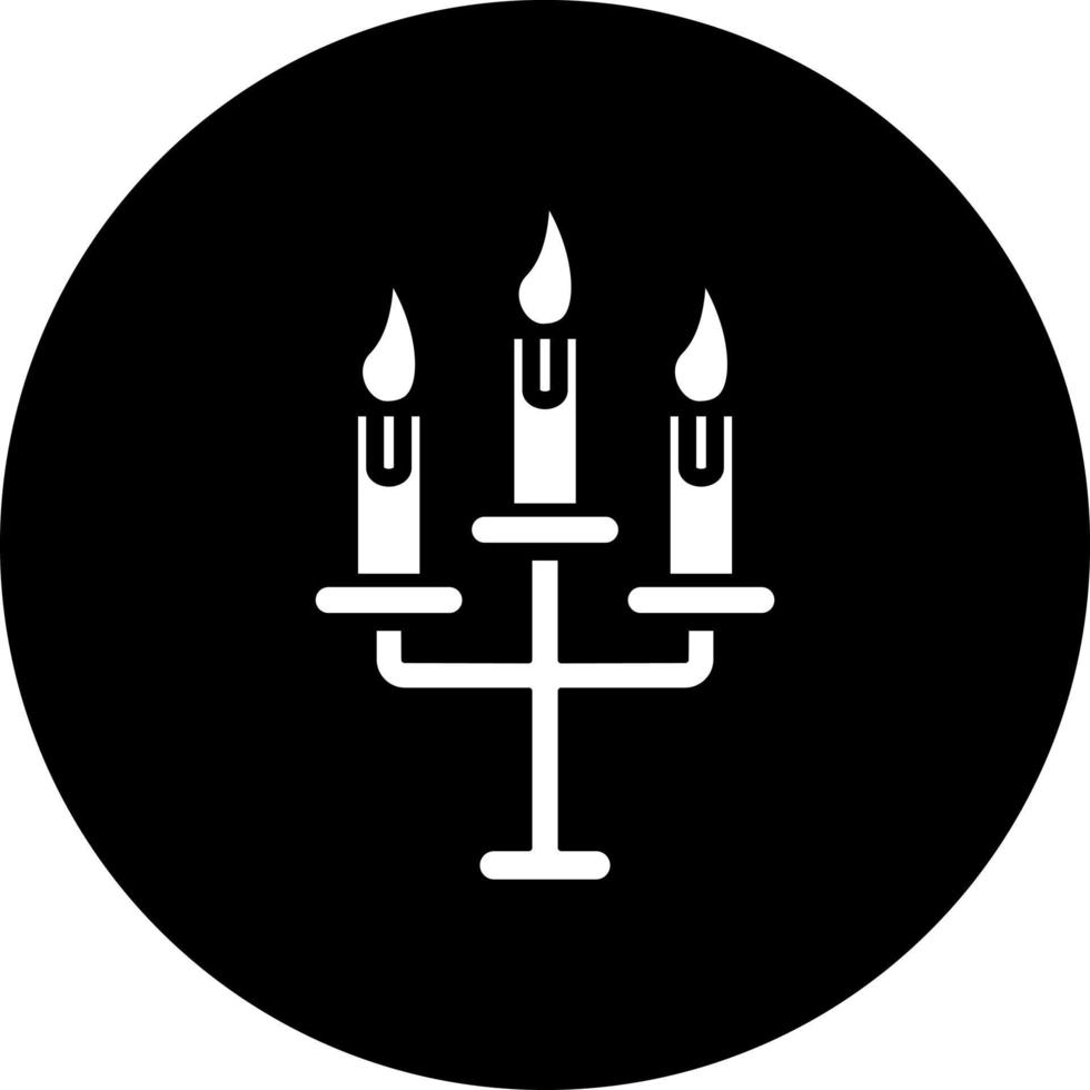 Wedding Candle Vector Icon Style