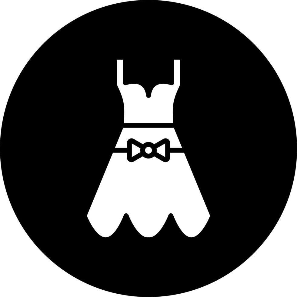 Wedding Female Dress Vector Icon Style