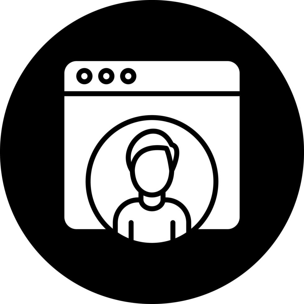 Web User Vector Icon Style