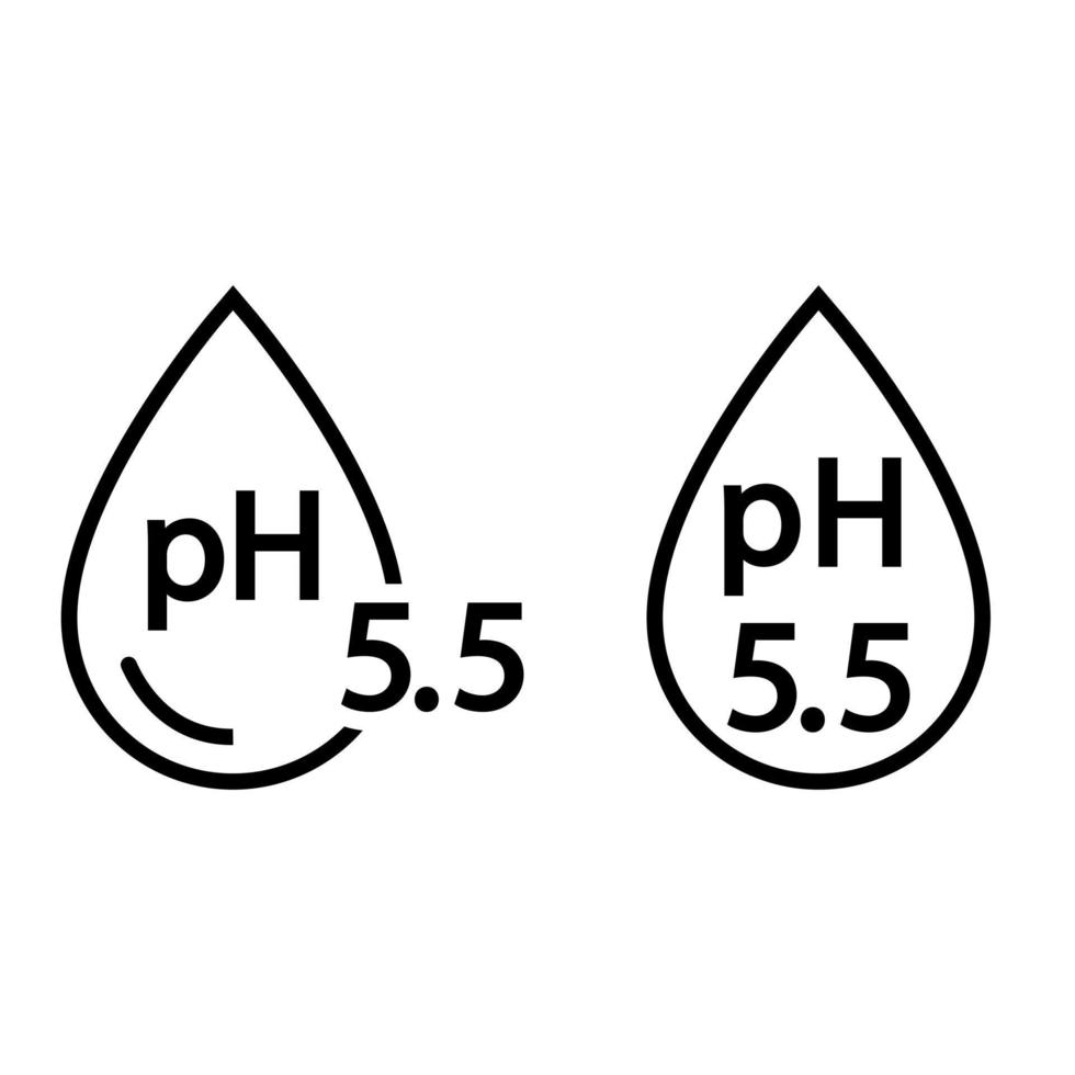 ph icono vector colocar. neutral equilibrar piel ilustración firmar recopilación.