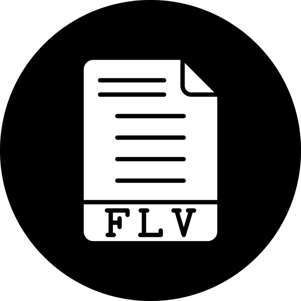 flv vector icono estilo