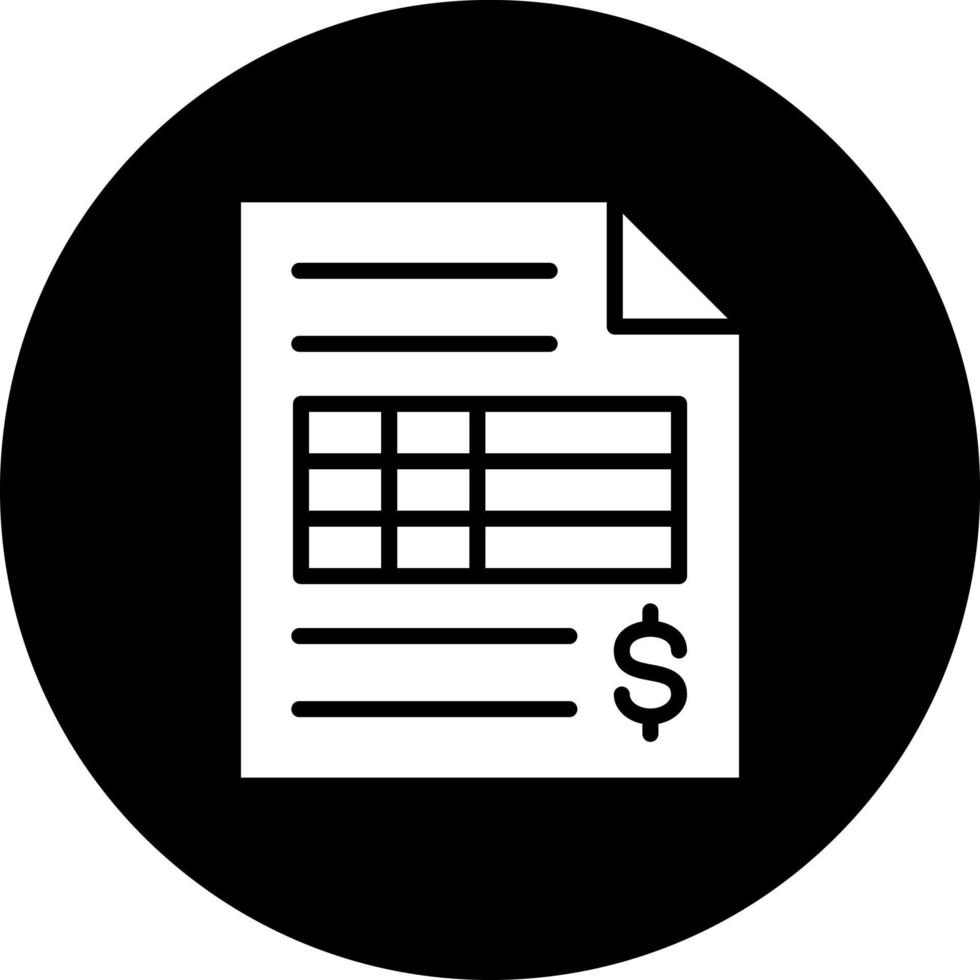 Invoice Vector Icon Style