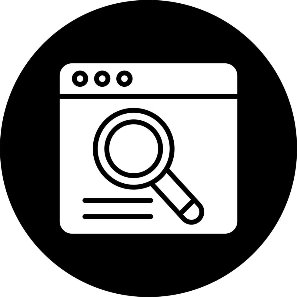 Search Engine Vector Icon Style