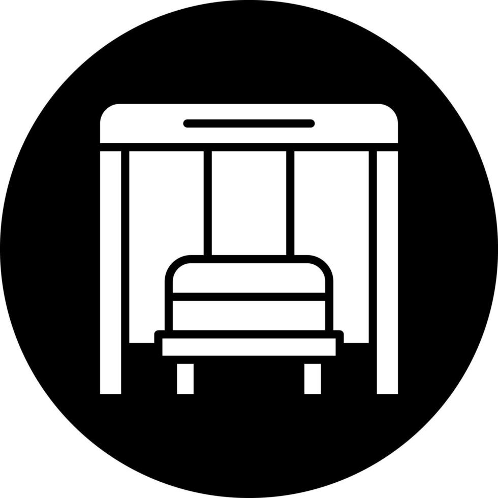 autobús detener vector icono estilo