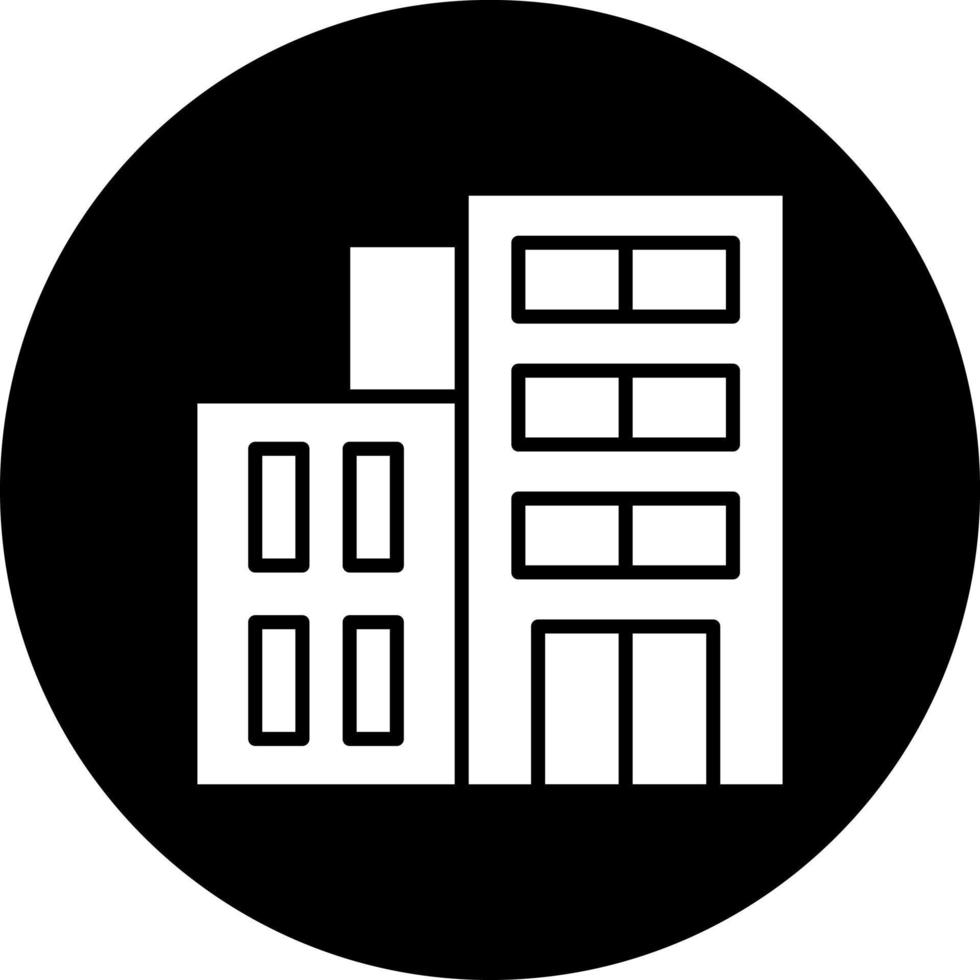 Office Building Vector Icon Style