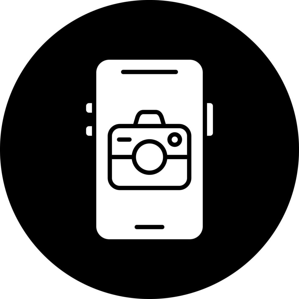 Mobile Camera Vector Icon Style