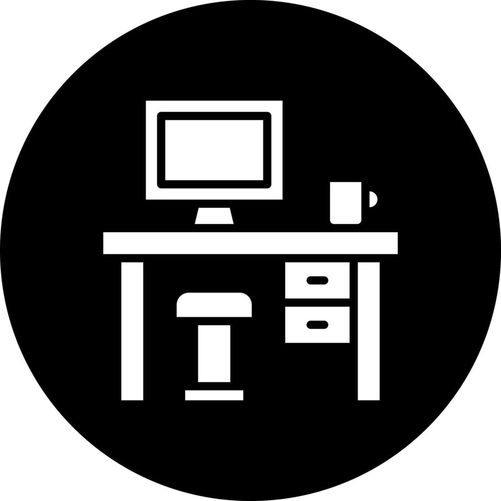 espacio de trabajo vector icono estilo