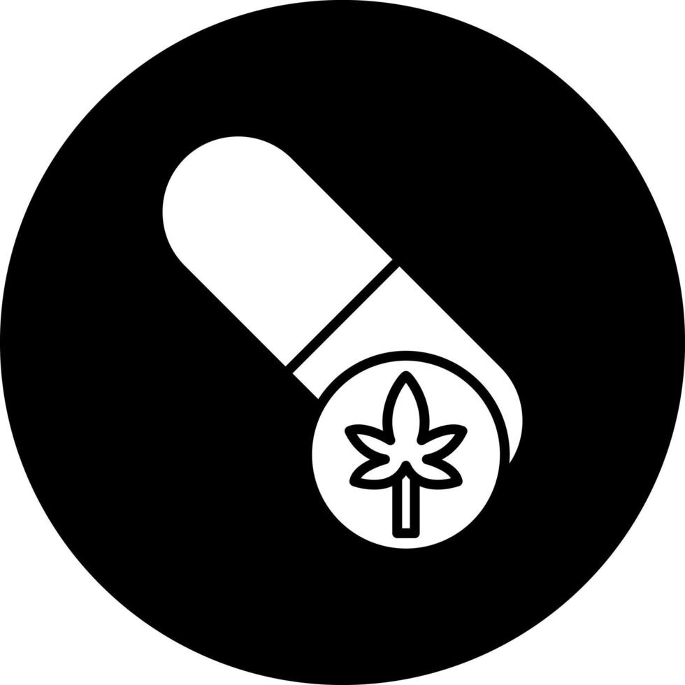 Cbd Capsules Vector Icon Style