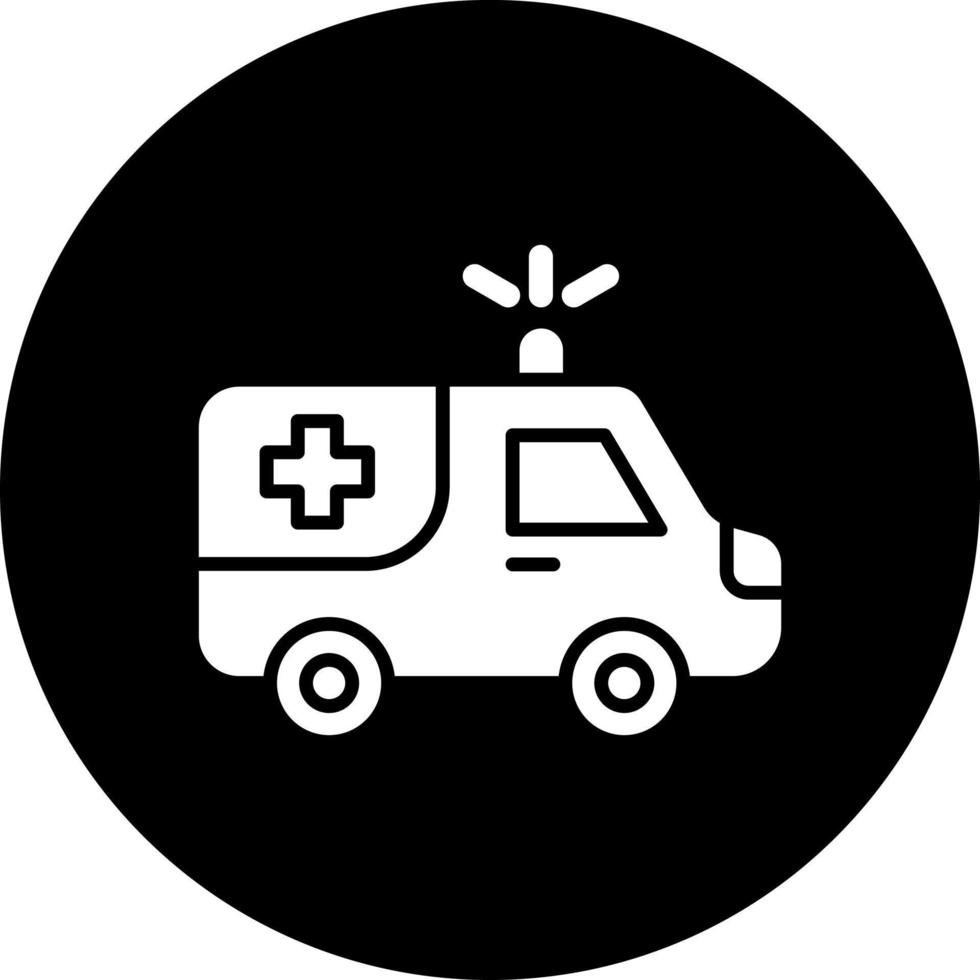 Ambulance Vector Icon Style