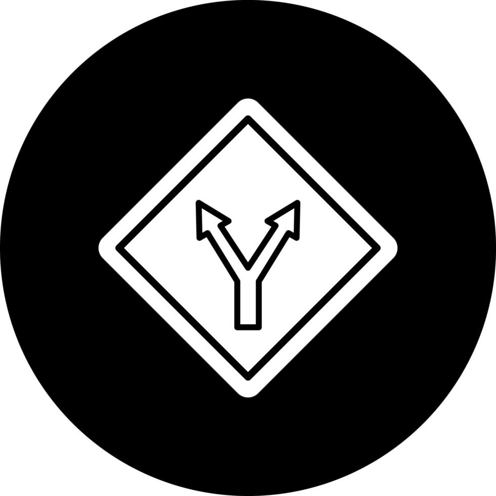 Y Intersection Vector Icon Style