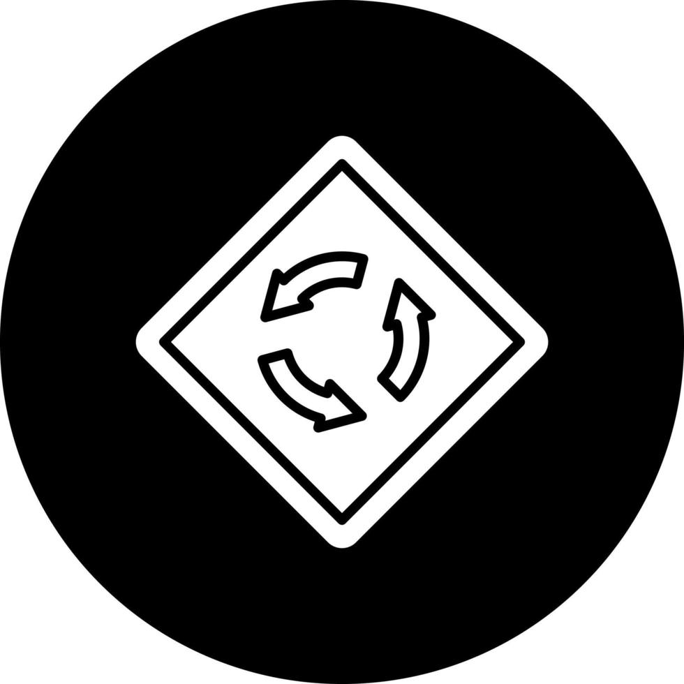 Roundabout Vector Icon Style