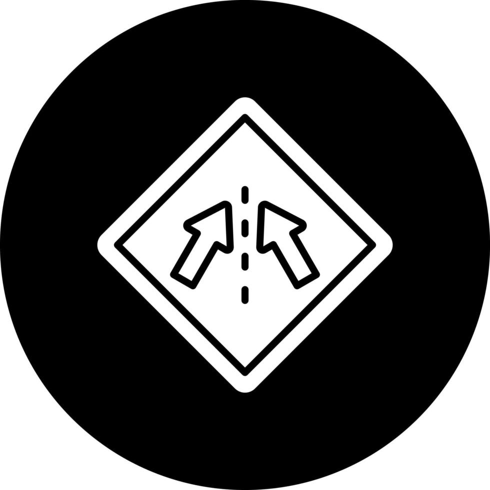 Keep In Lane Vector Icon Style