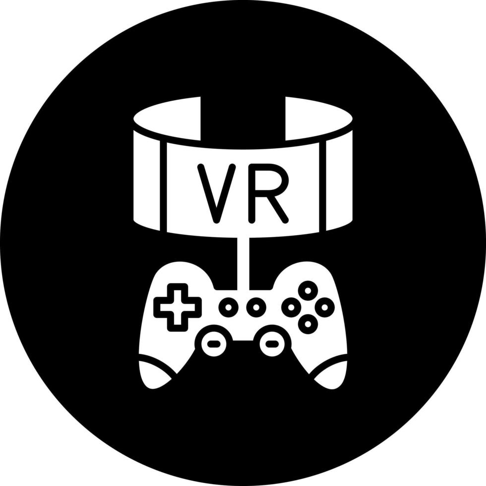 vr juego vector icono estilo