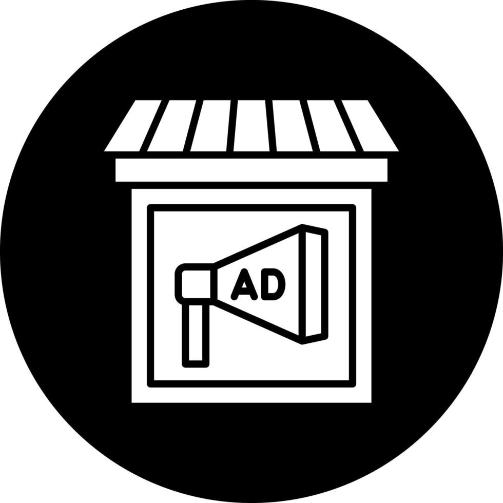 In Store Ads Vector Icon Style