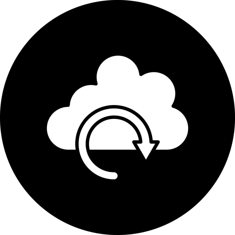 nube apoyo vector icono estilo