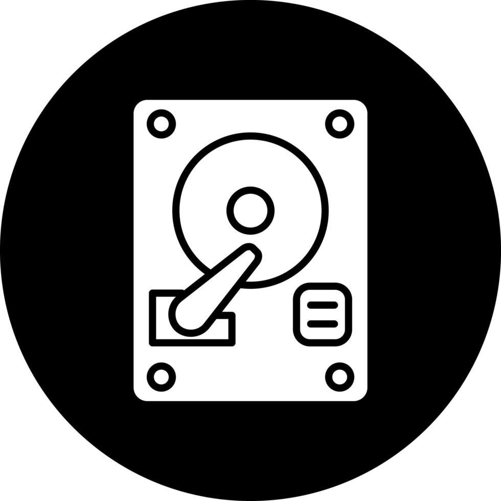 Hard Disk Vector Icon Style