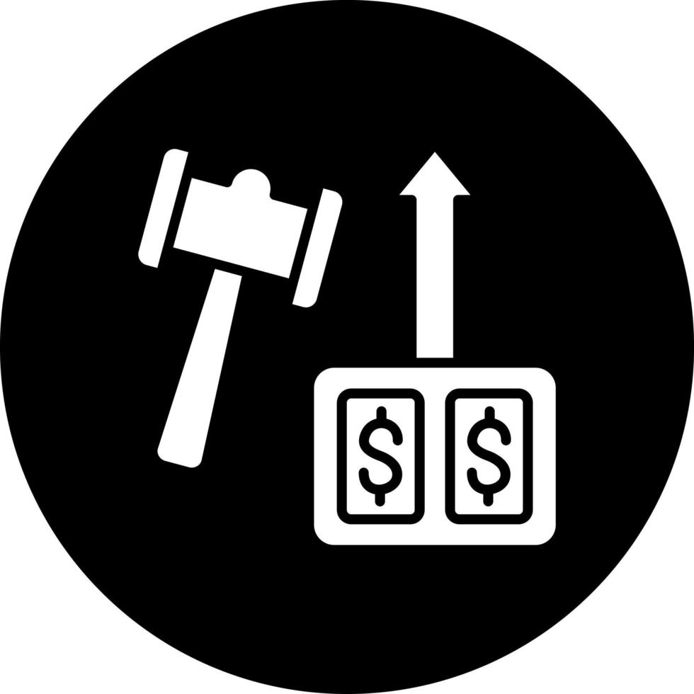 Auction Fundraiser Vector Icon Style