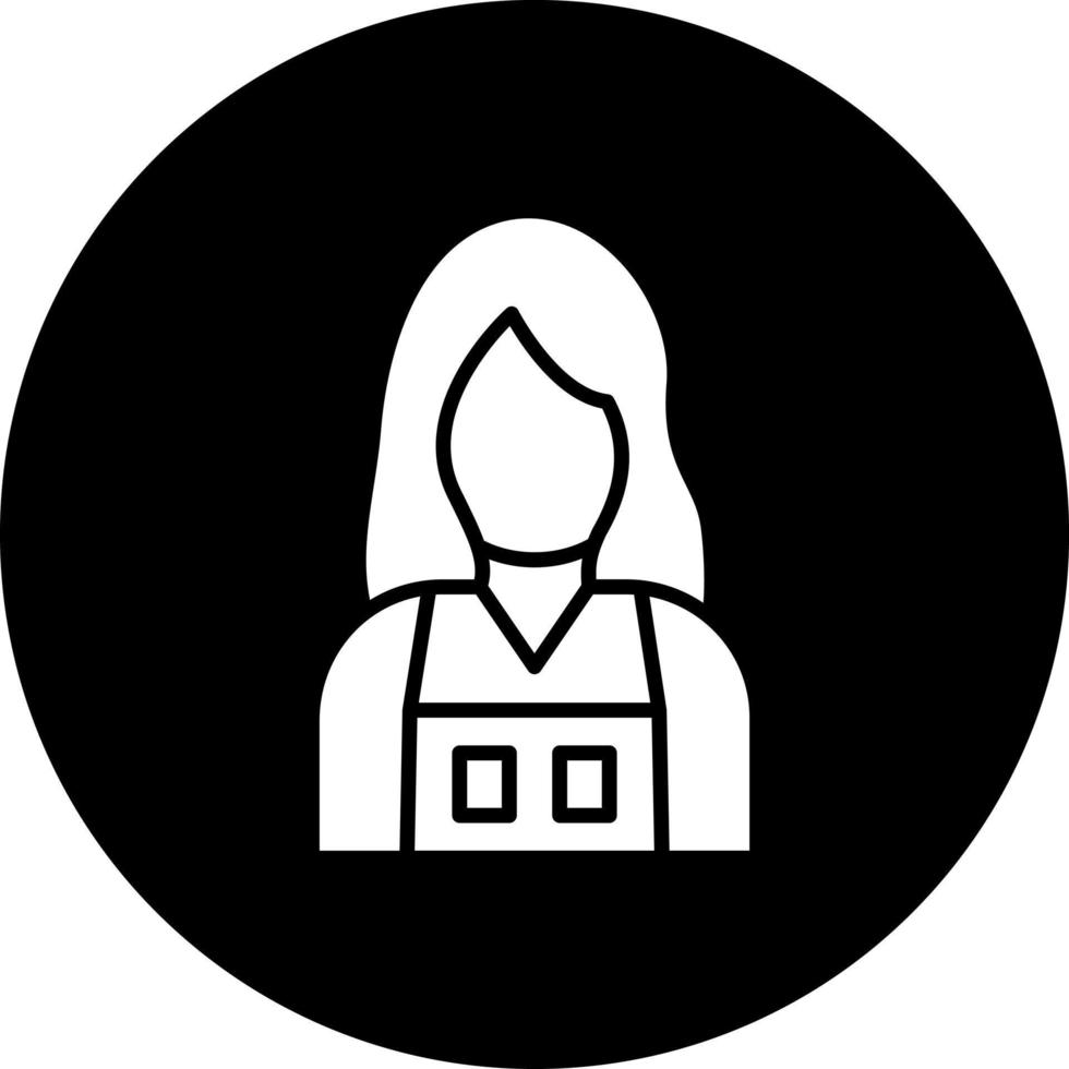 Lady Seller Vector Icon Style