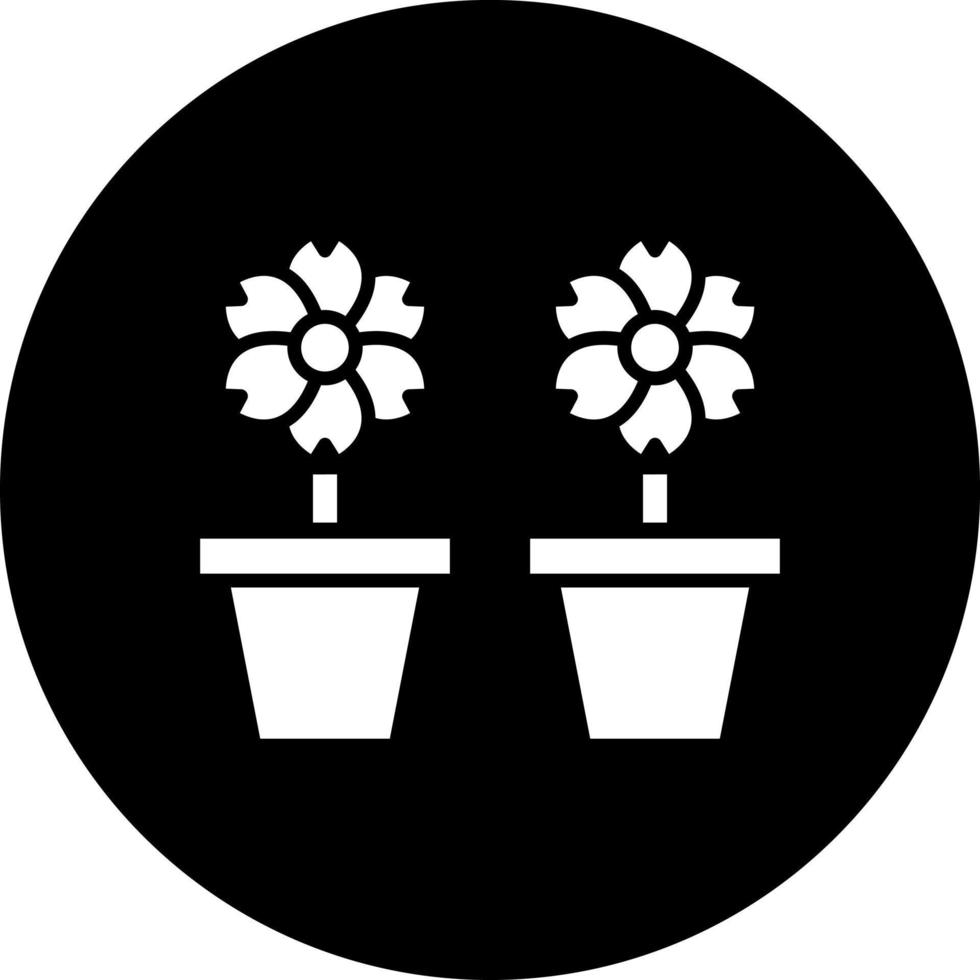 flores vector icono estilo