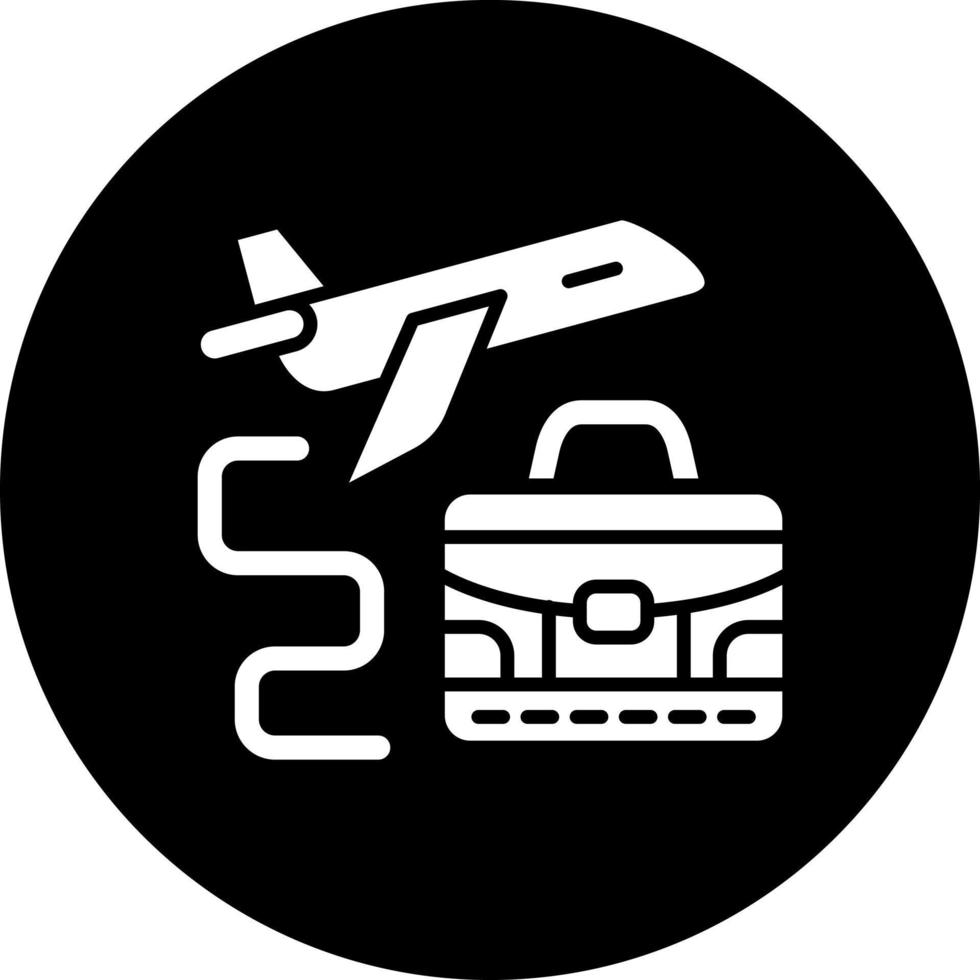 Business Trip Vector Icon Style